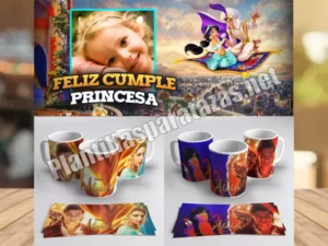 Mockup de Plantilla para taza de Aladdin