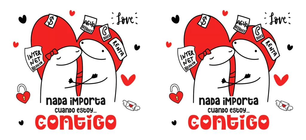 plantillas para tazas del día del amor y la amistad - nada importa cuando estoy contigo
