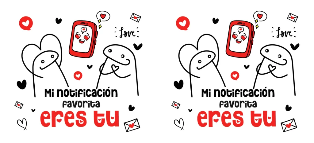 plantillas para tazas del día del amor y la amistad - mi notificacion favorita eres tu
