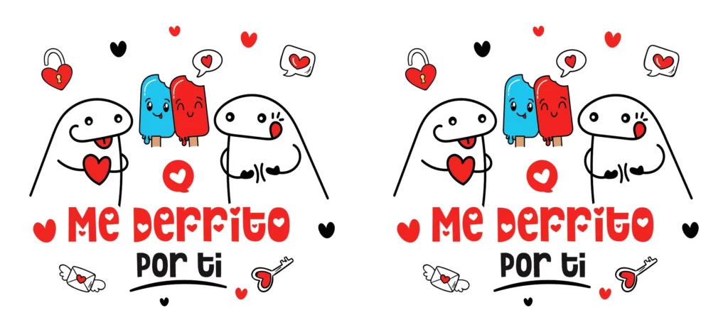 plantillas para tazas del día del amor y la amistad - me derrito por ti