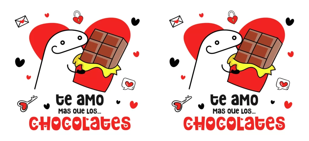 plantillas para tazas del día del amor y la amistad - te amo mas que los chocolates