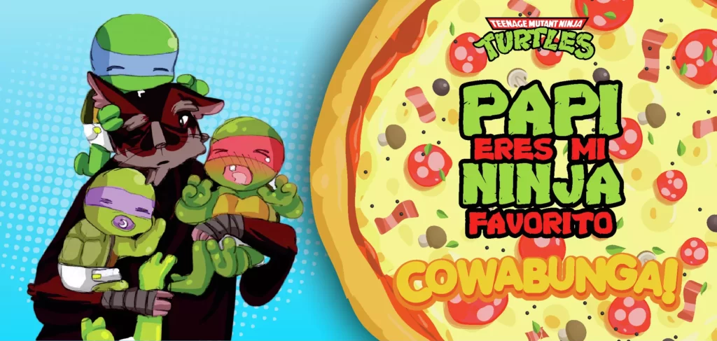 plantillas para tazas día del padre, papi eres mi ninja favorito, cowabunga