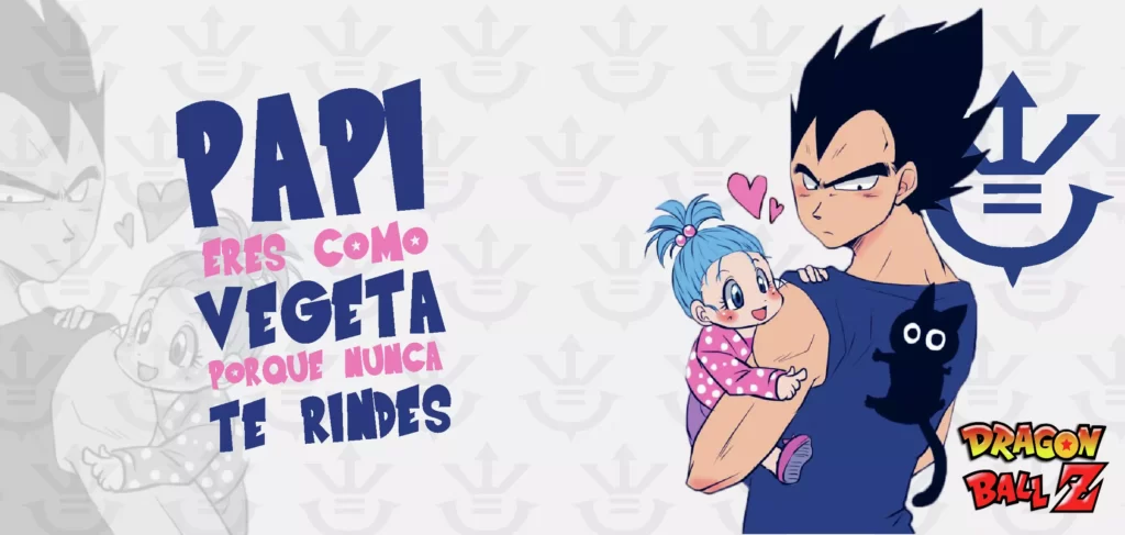 plantillas para tazas día del padre. papi eres como vegeta porque nunca te rindes