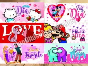 mockup de plantillas para tazas del día del amor y la amistad, san valentín