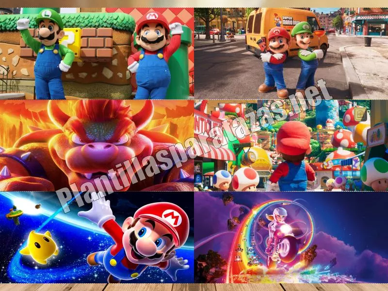 Mockups plantillas para tazas super mario, la pelicula