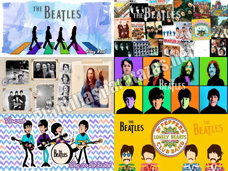 plantillas para tazas de The Beatles