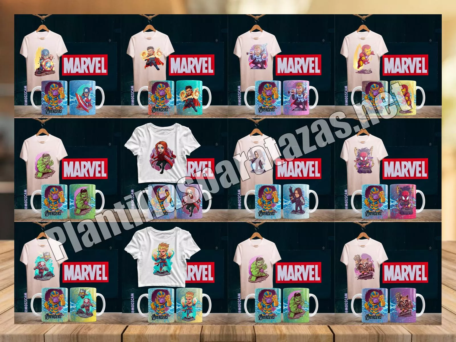 Marvel Avengers Classic Thor Power-Camiseta De Manga Larga