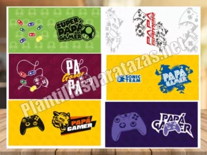 Lee más sobre el artículo 🎮 Descarga Gratis 26 Plantillas para Tazas de Papá Gamer: Personaliza con Estilo 🕹️