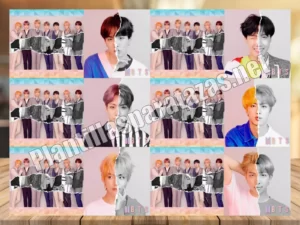Mockups plantilla para tazas de la banda coreana BTS