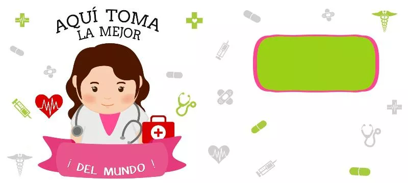plantillas para tazas aqui toma doctora