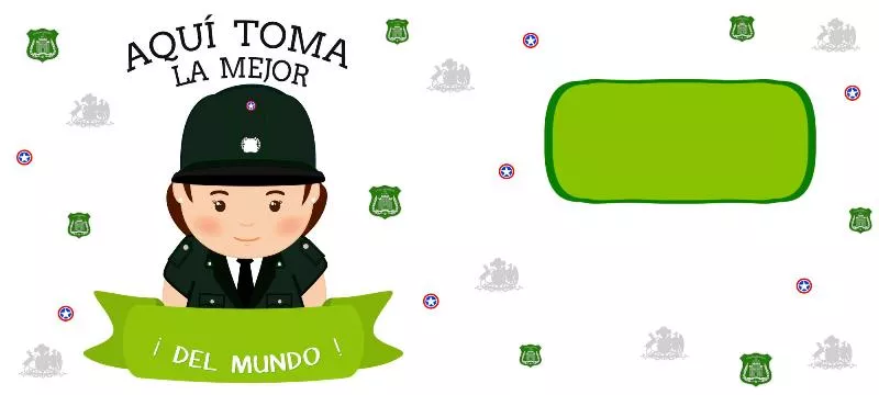 plantillas para tazas aqui toma gendarmeria