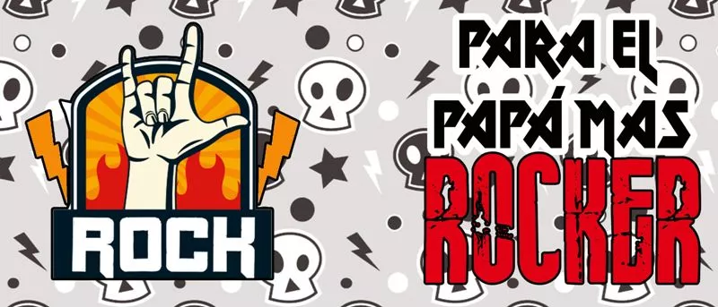 plantillas para el día del padre rock