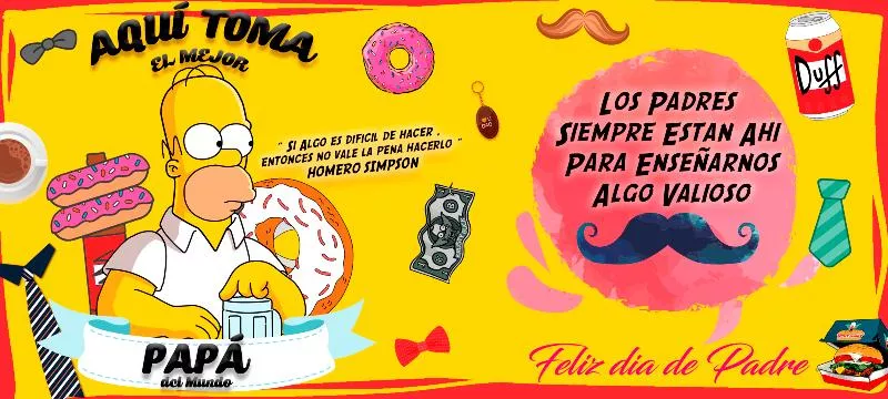 plantillas para el día del padre Simpsons