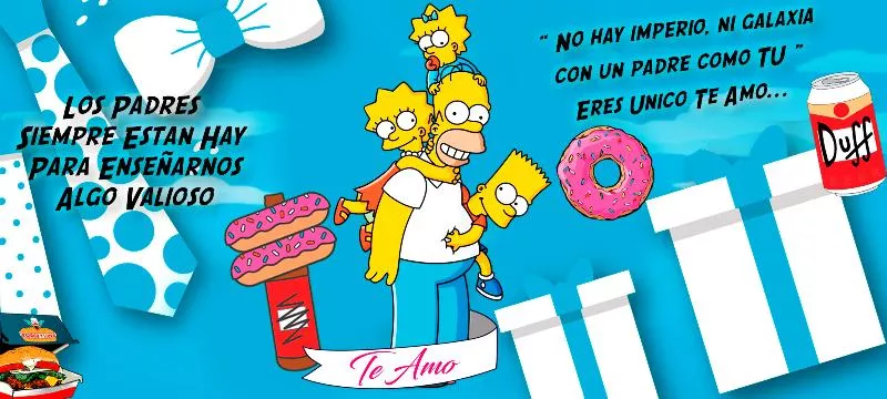 plantillas para el día del padre Simpsons