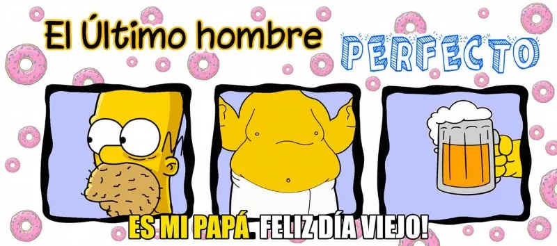 plantillas para el día del padre Simpsons