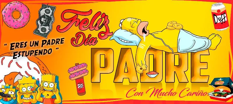 plantillas para el día del padre Simpsons