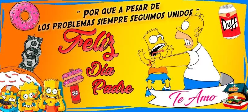 plantillas para el día del padre Simpsons