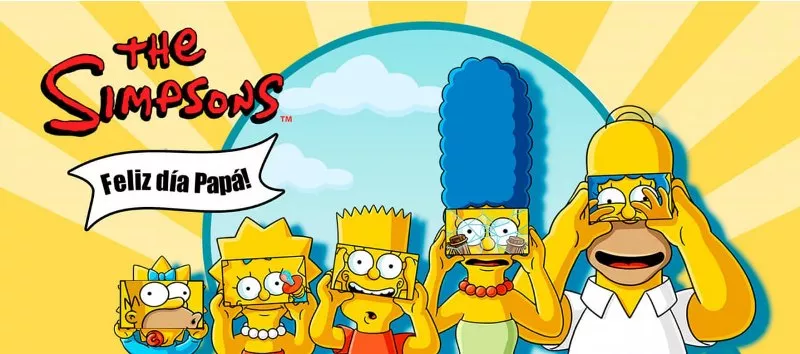 plantillas para el día del padre Simpsons