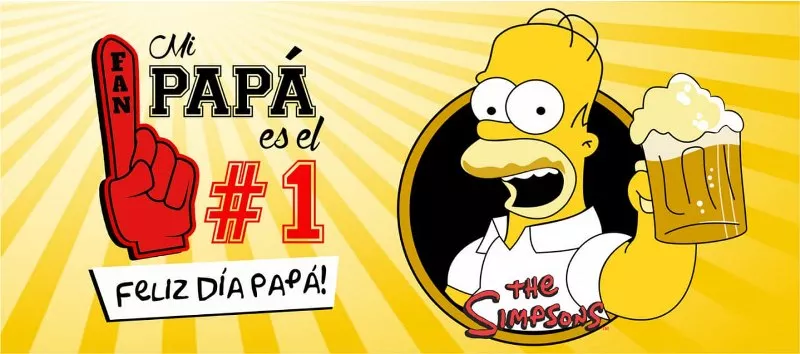 plantillas para el día del padre Simpsons