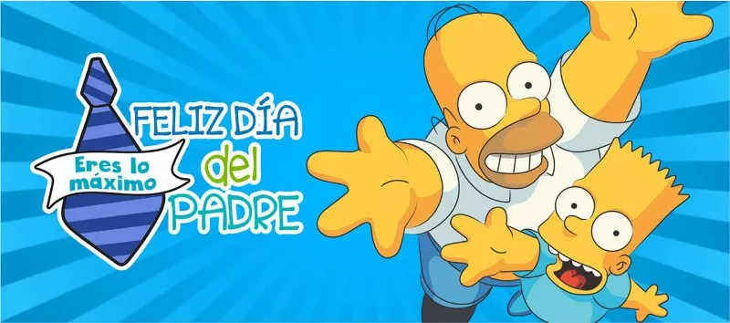 plantillas para el día del padre Simpsons