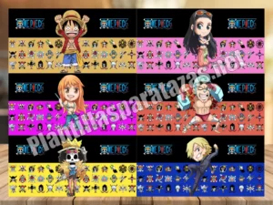 Plantillas para tazas de los personajes de One Piece