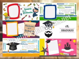 mockups plantilla para taza de graduación editables