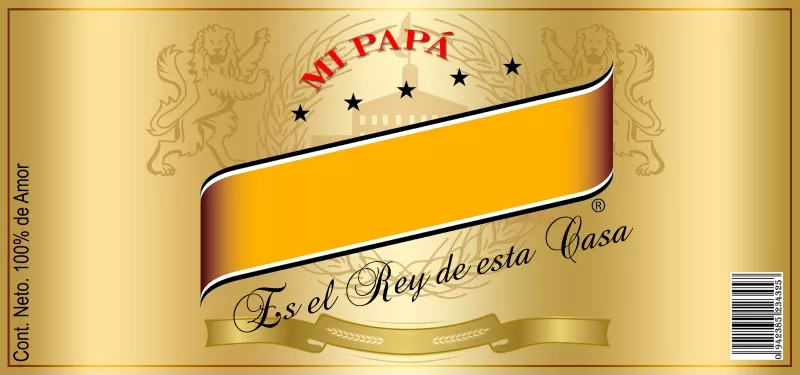 plantillas personalizar día del padre - Mi papá es el rey de esta casa