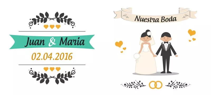 plantillas para tazas de bodas - nuestra boda