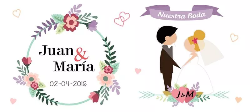 plantillas para tazas de bodas nuestra boda