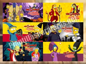 plantillas para tazas de los simpsons en halloween