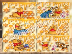 plantillas para tazas 3D de Winnie Pooh