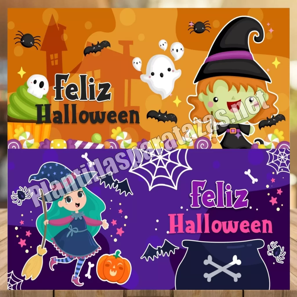 Plantillas para tazas de Halloween