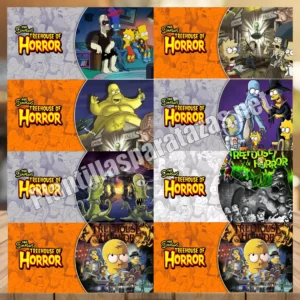 Plantillas para tazas de Los Simpsons en Halloween - The Treehouse Of Horror