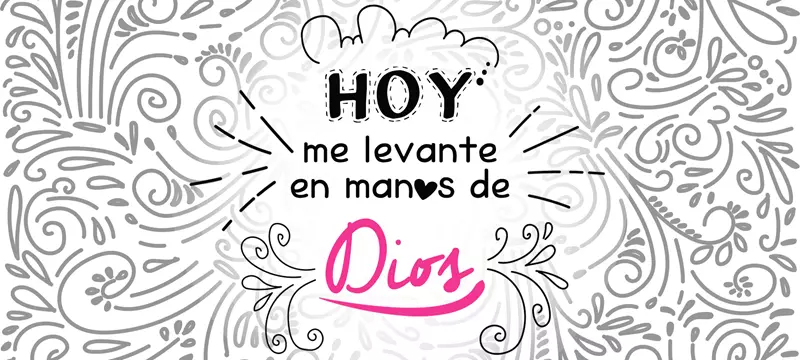 plantillas para tazas cristianas - Hoy me levante en manos de Dios