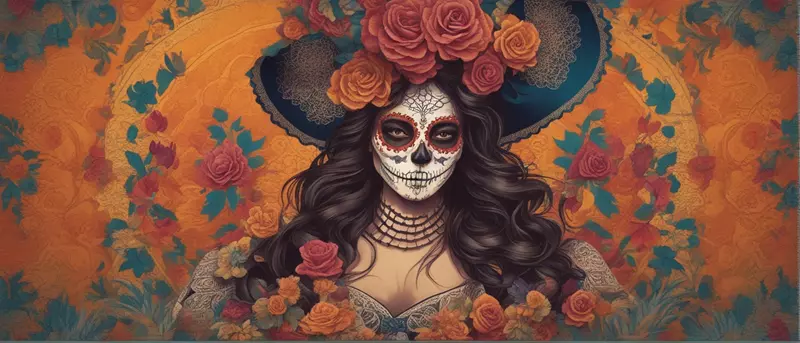 plantillas para tazas de catrinas mexicanas
