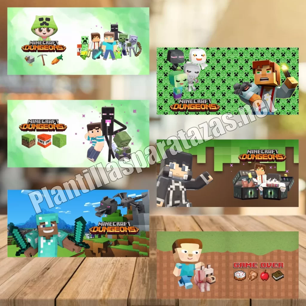 Plantillas Taza Minecraft - Cod07