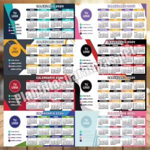 Lee más sobre el artículo Plantillas para tazas de calendario 2024 con logo 🗓️🎁