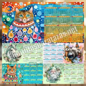 Lee más sobre el artículo Celebra cada día: Plantillas para tazas de calendario 2024 🗓️