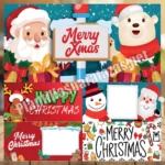 Paquete de plantillas para tazas navideñas en pdf