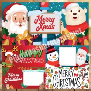 Paquete de plantillas para tazas navideñas en pdf