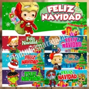 Lee más sobre el artículo Eleva tu Celebración: Plantillas de Tazas Navideñas de Avengers 🌟🎄
