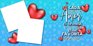 plantillas para tazas del día de los enamorados con foto - Texto: Cada historia de amor es hermosa per la nuestra es mi favorita, feliz día