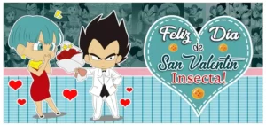 Plantillas para tazas de Dragonball para San Valentín - Feliz Día de San Valentín insecta!