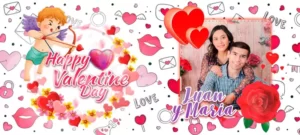 Plantillas para tazas de Feliz San Valentín - Happy Valentine Day - Permite personalización con foto y nombres.