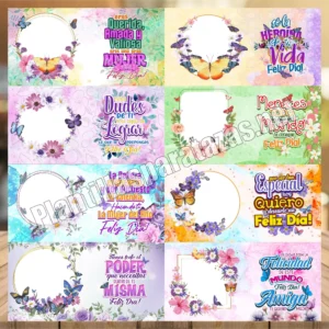 Lee más sobre el artículo Plantillas para sublimar tazas del Día de la Mujer 💖🎁