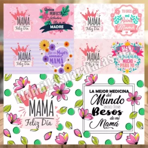 Lee más sobre el artículo Plantillas Para Tazas «Mamá Feliz Día» en JPG