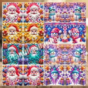 Lee más sobre el artículo Plantillas para Sublimar Tazas de Santa Claus en 3D: ¡Transforma tus Tazas Esta Navidad!